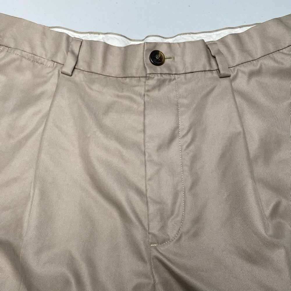 Brooks Brothers Shorts 34 (32x9) Mens St Andrews Links Pleated Golf Brown